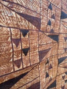 Fantastic LARGE Old Vintage TAPA Bark Cloth - Samoa / Fiji / Pacific Islands #1