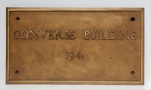 Old
Vintage CONVERSE BUILDING Solid Brass Building Sign&nbsp;