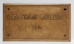 Old
Vintage CONVERSE BUILDING Solid Brass Building Sign&nbsp;