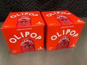 lot 109 image: BP - OLIPOP Cherry Cola 4 Cans - (Lot of 2)
