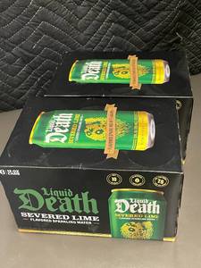 lot 150 image: SD 2 - Liquid Death Severed Lime Flavored Sparkling Water - 12-Can Lot