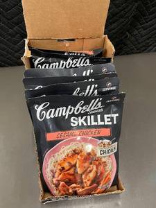 lot 191 image: UT 2 - Sesame Chicken Pouches - Campbells Skillet Sauces - 6-Pack