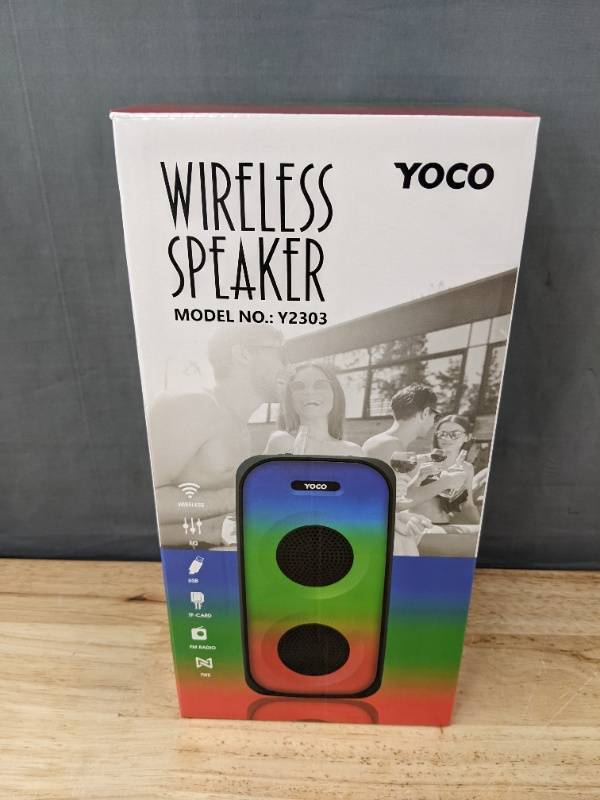 lot 110E image: YOCO Y2303 Wireless Speaker - Brand New