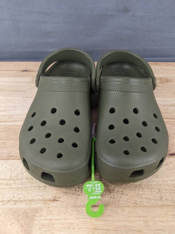 lot 21P image: Crocs Clogs Size Mens 6, Womens 8, Green - Brand New