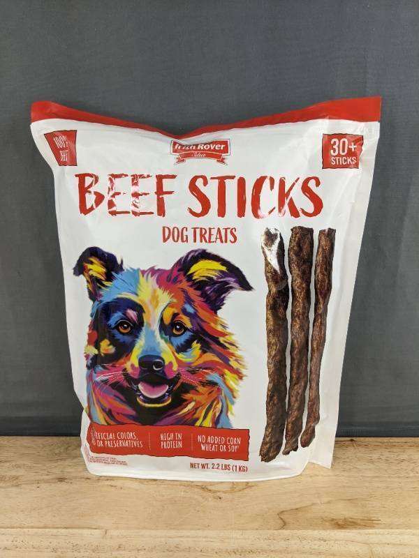 lot 47D image: Irish Rover Select Dog Beef Sticks - Brand New