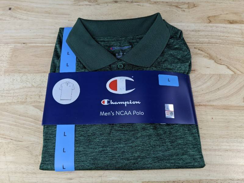 lot 511 image: Champion Mens NCAA NDSU Bison Polo Shirt Size Large - Brand New