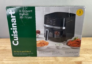 lot 1B image: Cuisinart 4.5 Quart Digital Basket Air Fryer $120 Retail - New