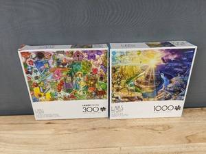 lot 271 image: Lars Stewart The Perfect Snap 1000-Piece Puzzle &amp 300 Large Pieces Puzzle - Brand New&nbspT