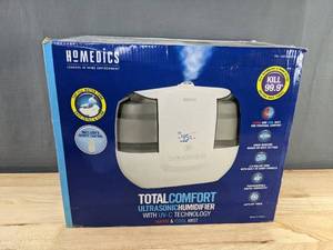 lot 201P image: Homedics Total Comfort Ultrasonic Humidifier with UV-C Technology - 2.0 Gal Tank - Brand New&nbspA