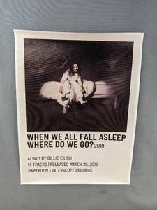 lot 159 image: Billie Eilish Canvas Poster 12 x 16 - Brand New