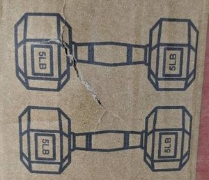 lot 131P image: DB-5P Dumbbell 5 lb Set of 2 - Brand New T