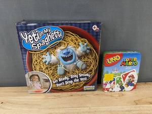 lot 274 image: Play Monster Yeti in My Spaghetti &amp UNO Super Mario Card Game - Brand New&nbspT