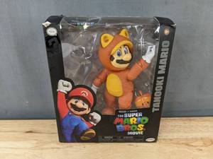 lot 161P image: Nintendo Tanooki Mario Figure from The Super Mario Bros Movie - Brand New&nbspT