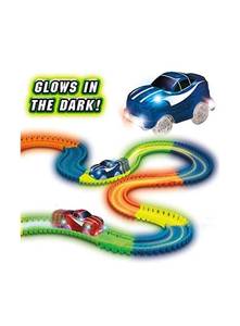 lot 307 image: Magic Tracks 200-Piece Glow Track Set - Brand New&nbspT