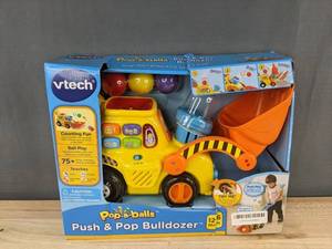 lot 339 image: VTech Pop-a-Balls Push &amp Pop Bulldozer - Brand New&nbspT