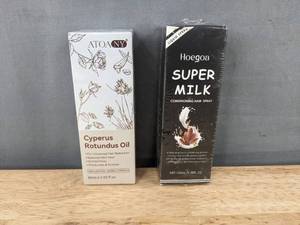 lot 198P image: ATOANY Cyperus Rotundus Oil & Hoega Super Milk Conditioning Hair Spray - Brand New