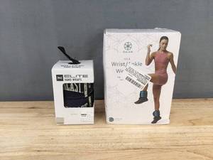 lot 134P image: Gaiam 10 lb WristAnkle Weights &amp Everlast Elite Hand Wraps - Brand New&nbspT