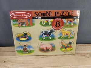 lot 391 image: Melissa &amp Doug Sound Puzzle Farm - Brand New&nbspT