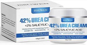 lot 124Q image: Issuwen 42% Urea Cream & 2% Salicylic Acid - Hand & Foot Moisturizing Cream - 100 g - Brand New