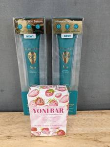 lot 280P image: Summers Eve Spa Intimate Skin Serum, 2 Total and Ikzee Yoni Bar - Brand New