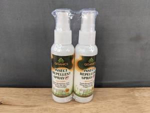 lot 188P image: Organics Insect Repellent Spray 2 Fl Oz - 2-Bottle Pack - Brand New