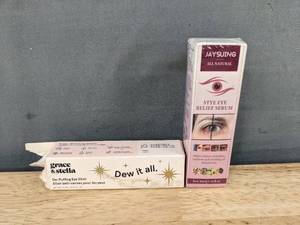 lot 508 image: Grace & Stella Dew It All Eye Elixir 0.5oz & Jaysung Stye Eye Relief Serum 30ml - Brand New