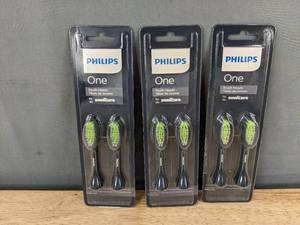 lot 178P image: Philips One Toothbrush Heads - Brand New