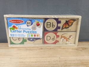 lot 553 image: Melissa &amp Doug A-Z Self-Correcting Letter Puzzles - Brand New T
