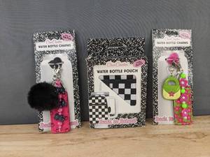 lot 555 image: Char Charms Water Bottle Charms & Pouch - Brand New