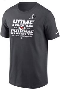lot 48Q image: Nike Kansas City Chiefs NFL Football T-Shirt - Home Chrome Graphic - Size Mens Medium - Brand New