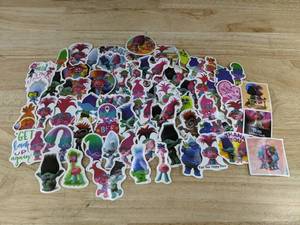 lot 293P image: Trolls Stickers - 60 Total - Brand New