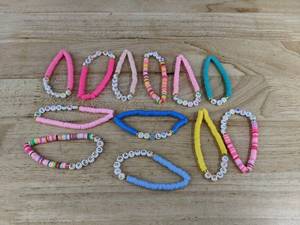 lot 214P image: Taylor Swift Beaded Friendship Bracelets, 12 Total - Brand New