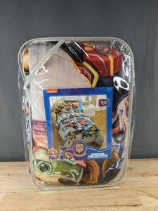 lot 190P image: Nickelodeon Paw Patrol The Mighty Movie Twin Microfiber Comforter 64 x 86 - Brand New