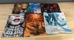 lot 234P image: Balaclava Unique Face Masks, 6 Total - Brand New