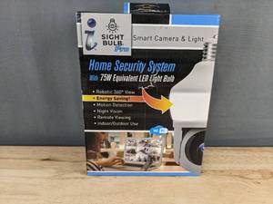 lot 544 image: Sight Bulb Pro Smart Camera Light - 75W LED Equiv, 9W, 650-700 Lumens - Brand New A