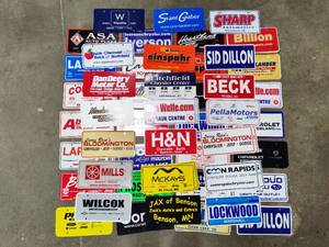 lot 16 image: Lot of Assorted Dealer License Plate Covers