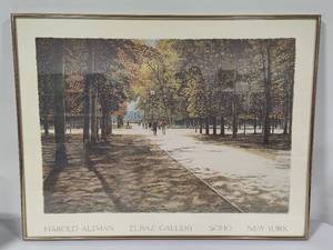 lot 40 image: Harold Altman Framed PosterPrint