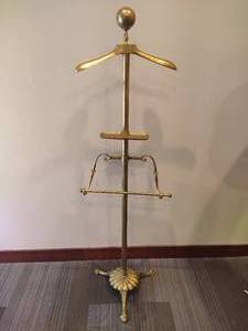 Gentleman's Brass Valet/Butler Stand