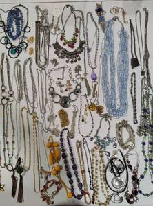 lot 83 image: Large Assortment of Costume Necklaces  Hanger