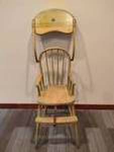 lot 95 image: Antique Sheybogan Chair Company Wooden High Chair