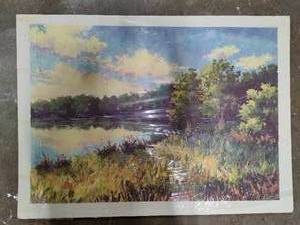 lot 96 image: Summer Lake Unframed Art