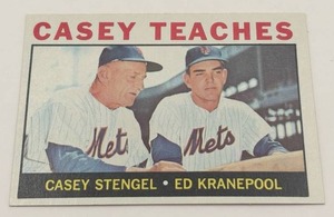 lot 32 image: 1964 Topps Baseball #393 Casey Teaches (Casey Stengel  Ed Kranepool)