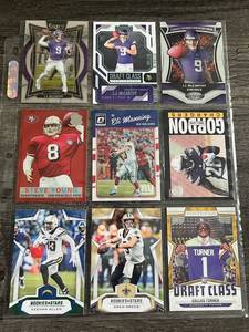 lot 44 image: Football Card Lot - JJ McCarthy RC, Dallas Turner RC, and More