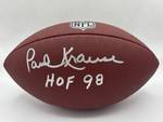 Minnesota Vikings HOF Paul Krause Autographed Football w/ COA