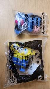 lot 26 image: Walt Disney World Eeyore Mini Bean and Nickelodeon SpongeBob Soccer Toy Set