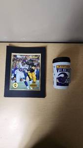 lot 35 image: Jack Ham and Cris Carter TimeWarp Photo Autographed by Jack Ham numbered 0254 out of 5000