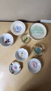 lot 80 image: Lot of Vintage Ashtrays including Prince of Wales Guild, Space Opera Paris, and Bethlehem Management Club 1979