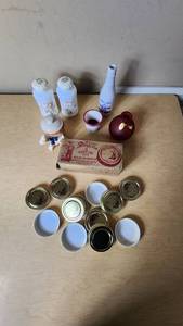 lot 85 image: Mason Jar Caps, Decorative Vases, and Disney Collector Glasses