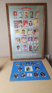 lot 99 image: Lot of Baseball and Basketball Cards Featuring Legends and Original Timberwolves Cards Display