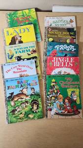 lot 100 image: Little Golden Books Collection including Jungle Book, Lady, A Day on the Farm, and others